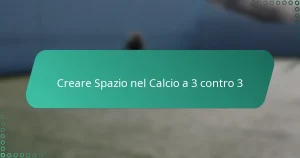 Creare Spazio nel Calcio a 3 contro 3
