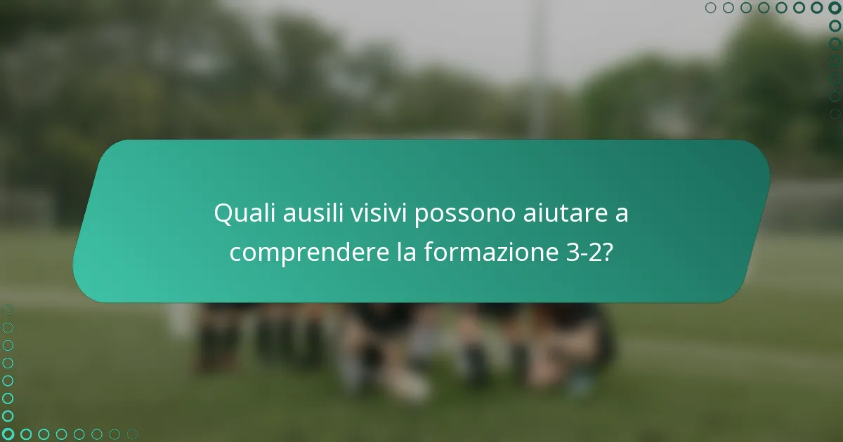 Quali ausili visivi possono aiutare a comprendere la formazione 3-2?